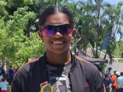 Latur's Shravani shines in National Aquathon competition | राष्ट्रीय ॲक्वाथॉन स्पर्धेत लातूरच्या श्रावणीची चमक