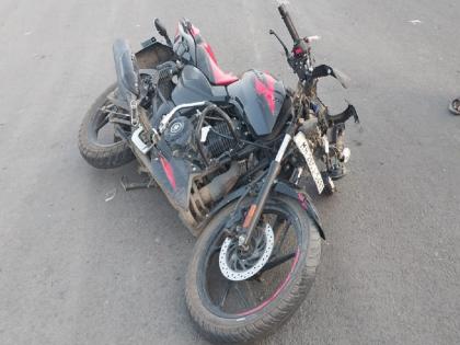 Hiwachi hit the bike; Two killed, incident on bypass at Bhokar | हायवाची दुचाकीला धडक; दोन ठार, भोकर येथील बायपासवरील घटना