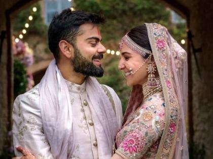 Anushka Sharma shares inside video from wedding on first anniversary with Virat Kohli | Virat Anushka First Wedding Anniversary : अनुष्का शर्माने शेअर केला खास व्हिडिओ, विराटही झाला रोमॅन्टिक!!