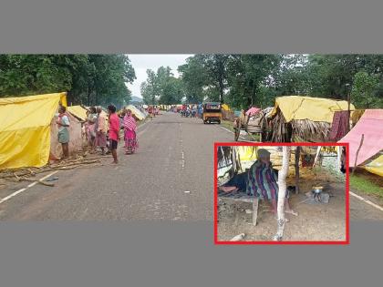 Reality of flood affected Gadchiroli district; People in Somanpalli are afraid to go to their homes after flood | स्वत:च्या घरी जाण्यासाठीही घाबरताहेत सोमनपल्लीमधील लोकं; पूरपीडित गडचिरोली जिल्ह्यातील वास्तव