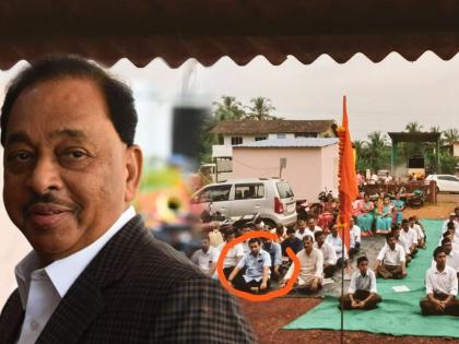 Nitesh Rane's meeting at the RSS event, Narayan rane explanation on photo | नितेश राणेंची संघ कार्यक्रमातील बैठक, नारायण राणेंचं 'हे' स्पष्टीकरण