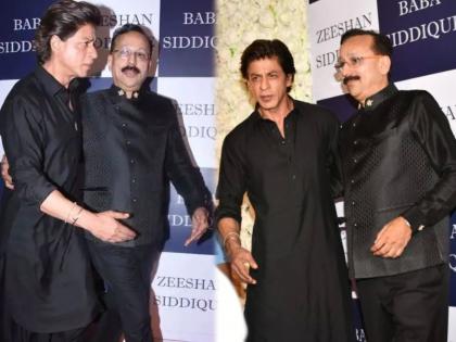 shah rukh khan in baba siddique iftaar party ignores media | शाहरूखला झालंय तरी काय? बाबा सिद्दीकींच्या इफ्तार पार्टीतील व्हिडीओ पाहून चाहत्यांना पडला प्रश्न