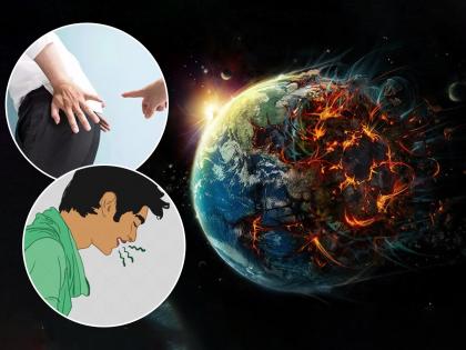 Study shows earth will become uninhabitable due to human fart and burp in 200 years | 200 वर्षानंतर पृथ्वीवर जगणं होईल अशक्य, कारण मनुष्यांचं पादणं आणि ढेकर देणं...