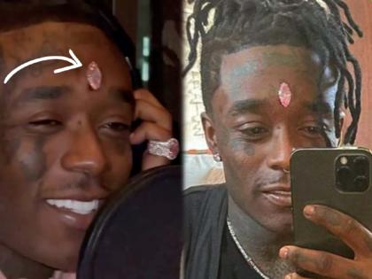 Fans ripped out rapper lil uzi vert rs 174 crore forhead diamond | बाबो! कपाळावर १७४ कोटी रूपयांचा हिरा लावून फिरत होता रॅपर, गर्दीत फॅनने लांबवला