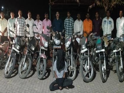 police arrested thief with 10 two wheelers in latur | दहा दुचाकीसह पोलिसांनी एकाच्या मुसक्या आवळल्या, स्थागुशाची कारवाई