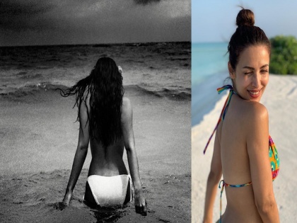 Throwback Picture: Malaika Arora's white bikini photo going viral on social media | Throwback Picture : मलायका अरोराचा व्हाईट बिकनीतील फोटो सोशल मीडियावर होतोय व्हायरल