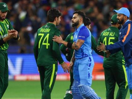 7 teams have been qualified for the World Cup to be held in India and there is a possibility that once again India-Pakistan will be in the same group   | ICC one day world cup 2023: भारतात होणाऱ्या वर्ल्ड कपसाठी 7 संघ क्वालिफाय; भारत-पाकिस्तान पुन्हा एकाच गटात?