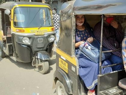 Kovid rules from rickshaw pullers in Kalyan Dombivali | कल्याण डोंबिवलीत रिक्षा चालकांकडून कोविड नियम धाब्यावर