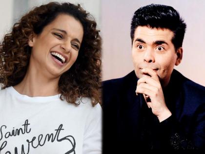 Lock Upp host Kangana Ranaut mocks Karan Johar, says tere rone ke din.... | 'तुझे रडायचे दिवस आता सुरू झालेत पापा जो..,', कंगनाने पुन्हा घेतला करण जोहरशी ‘पंगा’!