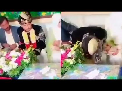 Wedding turns into tragedy as groom dies on stage video viral on internet from Pakistan | नवरीला आणण्यासाठी गेला होता नवरदेव, कुटुंबिय परत घेऊन गेले मुलाचा मृतदेह