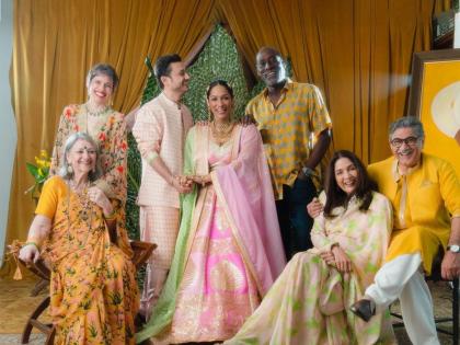 Neena Gupta Shares Masaba Gupta Wedding Photo With Funny Caption | “मुलगी, नवा मुलगा, मुलाची आई…” नीना गुप्तांनी शेअर केला लेकीच्या लग्नाचा फोटो, हटके आहे कॅप्शन