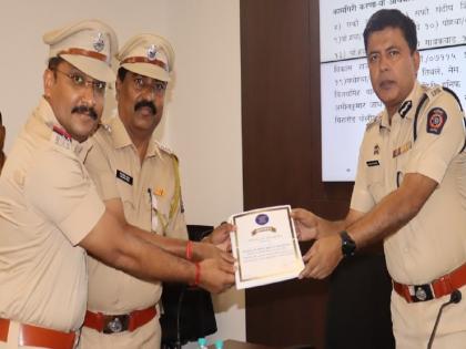  7 Police Officers were felicitated by the Commissioner for excellent crime solving  | गुन्ह्यांची उकल उत्कृष्टपणे केल्याबद्दल ७ पोलीस अधिकाऱ्यांचे आयुक्तांकडून कौतुक 