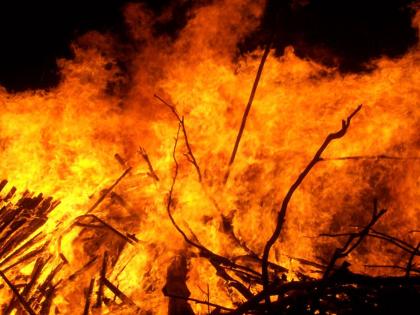 15 goats, 12 goats die in fire near Bhadgaon, Jalgaon | भडगावनजीक लागलेल्या आगीत  १५ बकऱ्या, १२ बोकडांचा होरपळून मृत्यू 