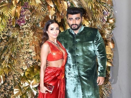 Armaan Jain Wedding Reception Malaika Arora Arjun Kapoor Spotted Together | अरमान जैनच्या रिसेप्शनमध्ये मलायका अरोरा व अर्जुन कपूर दिसले रोमँटिक अंदाजात, See Video