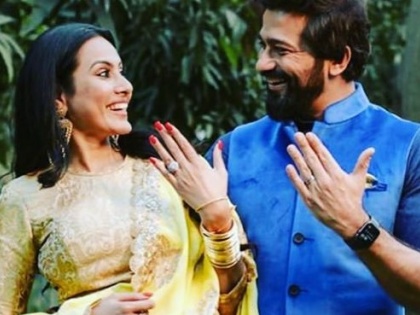kamya punjabi and shalabh dang get engaged photos viral | काम्या पंजाबीचा झाला साखरपुडा, पाहा रोमॅन्टिक फोटो