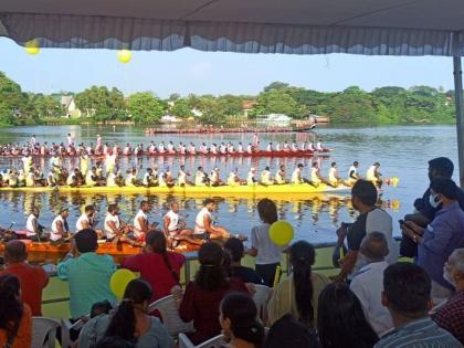 Excitement of skill, coordination, team spirit in backwater; Tropical Titans won the hearts of thousands of viewers in kerala | बॅकवॉटरमध्ये कौशल्य, समन्वय, सांघिक भावनेचा जल्लोष; ट्रॉपिकल टायटन्सने जिंकली हजारो प्रेक्षकांची मने