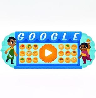 गुगल म्हणतेय करा मस्त पाणीपुरी! कशी? पाहा पाणीपुरी गुगल डूडल, पावसाळ्यात पाणीपुरीची मजा..
