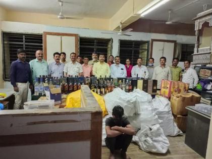 Major action by state excise department; More than 14 lakh counterfeit foreign liquor and other items seized | राज्य उत्पादन शुल्क विभागाची मोठी कारवाई; १४ लाखाहून अधिकचा बनावट विदेशी मद्य व इतर मुद्देमाल जप्त