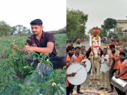 Inspirational Story: Dnyaneshwar Devkate became the PSI; Shodod villagers celebrate | Inspirational Story: घामाचे मोती! हमाली करणारा ज्ञानेश्वर बनला फौजदार; गावकऱ्यांनी घोड्यावर बसवून काढली मिरवणूक