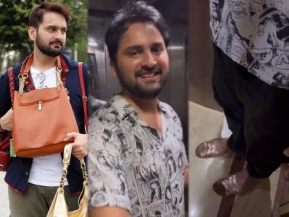 Ladies slippers worn by marathi actor Siddharth Chandekar, Share crazy video | VIDEO : सिद्धार्थ चांदेकरने घातली लेडीज चप्पल; चाहते म्हणाले, चांदोबा धन्यवाद आहेस तू...