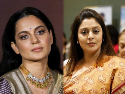 Actress Nagma Raises question why NCB not summoned Kangana Ranaut who admitted drug addiction | नगमाचा प्रश्न - कंगनाने ड्रग्स घेत असल्याचं मान्य केलं, NCB ने तिला समन्स का पाठवला नाही?