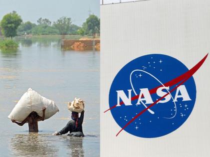 Water bomb threat on already submerged Pakistan flood; NASA released shocking photos of manchar lake | Pakistan Flood: आधीच बुडालेल्या पाकिस्तानवर वॉटर बॉम्बचा धोका; नासाने जारी केले धक्कादायक फोटो