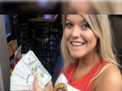 A customer has given tips 2 lakh 39 thousand rupees to a female waiter in America | ऐकावं ते नवलच! १०३८ रूपयांचं जेवण आणि २.५ लाख रूपये टीप; महिला वेटर झाली मालामाल 