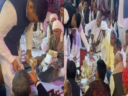  A man gave 1 Crore, 1 Lakh, 51 thousand 101 rupees and jewelery in his niece's wedding at Rewari in Haryana  | १ कोटी, १ लाख, ५१ हजार १०१ रुपये अन् दागिने; एकुलत्या एक भाचीसाठी मामाकडून 'पैशांचा पाऊस'