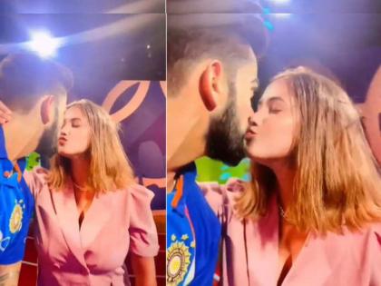 A video of a female fan of Virat Kohli kissing his statue is going viral   | Virat Kohli: आरारा खतरनाक! किंग कोहलीच्या 'प्रेमात' तिने विराटच्या पुतळ्यालाच केला किस, Video Viral