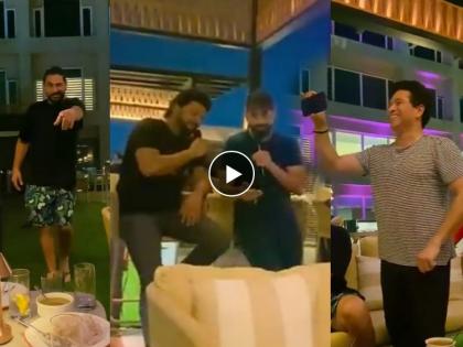 A video of Yuvraj Singh pole dancing to a song sung by Irfan Pathan and Suresh Raina is going viral | Video: युवराजचा भन्नाट डान्स, पठाण-रैना बनले 'सिंगर' अन् सचिनने केलं शूटिंग