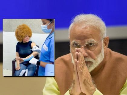 Modiji Ne Zindagi Barbad Kardi Rakhi Sawant bashes PM Narendra Modi over Booster Dose | VIDEO : मोदीजी तुम्ही माझं आयुष्य उद्धवस्त केलं..., बूस्टर डोस घेतल्यावर Rakhi Sawantचा आरोप