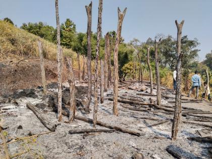 He killed himself by setting the house on fire, jumping into the fire, an incident in a remote area of Satpura | घराला आग लावून स्वत:ही मारली आगीत उडी, सातपुड्यातील दुर्गम भागातील घटना