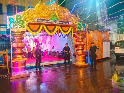 Patrolling by ATS in public Ganesh Mandapam | सार्वजनिक गणेश मंडपामध्ये एटीएस कडून पेट्रोलिंग