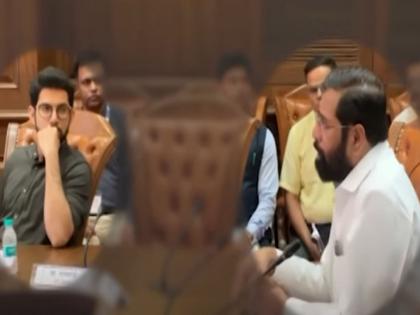 Meeting at Vidhan Bhavan regarding Mumbai road work; Eknath Shinde-Aditya Thackeray face to face, what happened? | एकनाथ शिंदे-आदित्य ठाकरे समोरासमोर, मुंबईच्या रस्त्यासंदर्भात विधानभवनात बैठक; काय घडलं?