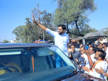 shiv sena uddhav balasaheb thackeray group leader aaditya thackeray slams cm eknath shinde govt and shinde group in shiv samavd yatra | Maharashtra Politics: “न्याय आपल्या बाजूनेच होणार, ४० गद्दार राजकारणातून हद्दपार होणारच”: आदित्य ठाकरे