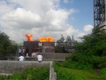 Fire at ARS Co., Gonda, Nashik | नाशिकमधील गोंदे येथील ए आर एस एस कंपनीस आग