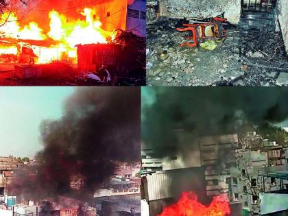 The fire broke out at five places on friday in Nagpur | नागपुरात 'या' पाच ठिकाणी आगीचे लोळ; लाखो रुपयांचे नुकसान