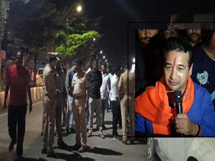 MLA Nitesh Rane entry in Agashivnagar beating case, Pawar family gets angry with the police on hearing that he used abusive language | Satara- आगाशिवनगर मारहाण प्रकरण: ..अन् नितेश राणे पोलिसांवर भडकले