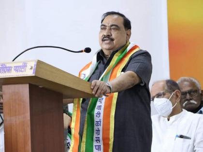 I became tension free after joining NCP, said NCP leader Eknath Khadse | "राष्ट्रवादीत आल्याने मी टेन्शन फ्री; भाजपात कधी काय चौकशी लागेल याची भीती होती" 