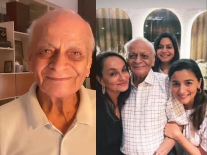 Alia Bhat grandfather narendra razdan passes away at 93 shares video says my hero | आलिया भटच्या आजोबांचं ९३ व्या वर्षी निधन, Video शेअर करत म्हणाली, "माझे हिरो..."