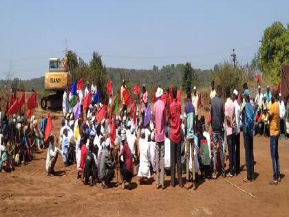 In Ajra taluka, the work of filling up of Uchangi dam was stopped by the dam victims | धरणग्रस्तांनी गनिमीकाव्याने उचंगी धरणाची घळभरणी पाडली बंद, अन्यथा..