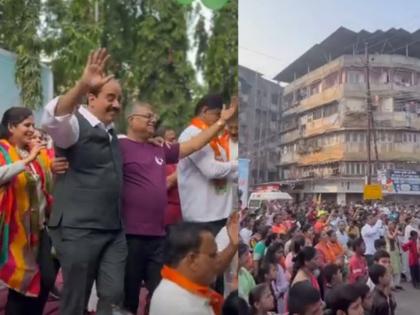 MLA Ailani dancing in ulhasnagar happyy street rally | उल्हासनगरातील हॅपी स्ट्रीट मध्ये आमदार आयलानी यांनीं धरला ठेका