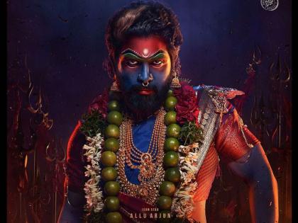 Pushpa 2: Earrings in ears, garlands of lemons around the neck..., 'Pushpa 2' poster revealed; Allu Arjun's Rudra Avatar | Pushpa 2: कानात झुमके, गळ्यात लिंबांच्या माळा..., समोर आलं 'पुष्पा २'चं पोस्टर; अल्लू अर्जुनचा रौद्रावतार