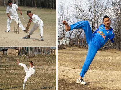 Jammu Kashmir Anantnag, para cricketer Amir Hussain Lone currently captains Jammu Kashmir cricket team | video: कर हर मैदान फतेह! हात नसलेला क्रिकेटर, बॅटिंग अन् बॉलिंग पाहून म्हणाल- वाह..!