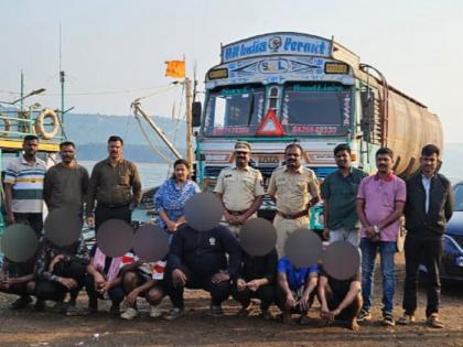 Anjanvel beach diesel smuggling exposed; 2 crore worth of goods seized | अंजनवेल समुद्रकिनारी डिझेल तस्करी उघड; दोन कोटींचा मुद्देमाल जप्त