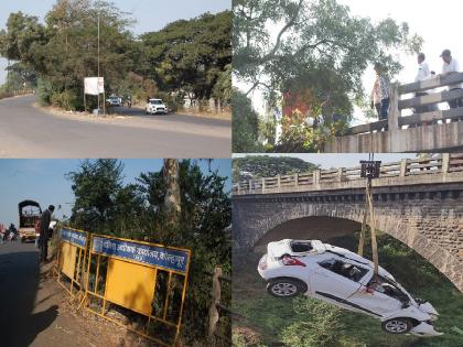 Ankli bridge accident center on Sangli Kolhapur road | ना रिफ्लेक्टर, ना दिशादर्शक फलक; सांगली-कोल्हापूर रस्त्यावरील अंकली पुलावरून प्रवास म्हणजे मृत्यूची सापशिडीच