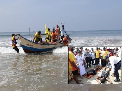 All systems ready in Cyclone disaster relief colorful training in Ratnagiri | चक्रीवादळ आपत्ती निवारण रंगीत तालिमेत सर्व यंत्रणा ‘पास’