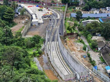 Aarey carshed work 95 percent complete Work started fast | आरे कारशेडचे काम ९५ टक्के पूर्ण; मेट्रो ३ साठी दहा गाड्या दाखल