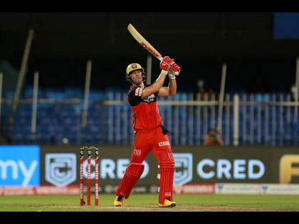 KKR vs RCB Latest News : Watch: AB de Villiers's Huge Six Lands Outside Stadium | KKR vs RCB Latest News : 'Mr. 360'ची फटकेबाजी; एबी डिव्हिलियर्सनं टोलावलेले षटकार गेले स्टेडियमपार, Video