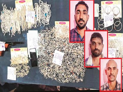 After giving the jewels, the goldsmith robbed the goldsmith; Three arrested, 9 kg silver seized | दागिने विकल्यानंतर सोनारानेच सोनाराला लुटले; तिघे अटकेत, ९ किलो चांदी जप्त